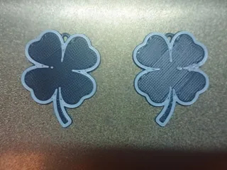 Earrings -4 leaf clover -Pendientes Trevol 4 hojas