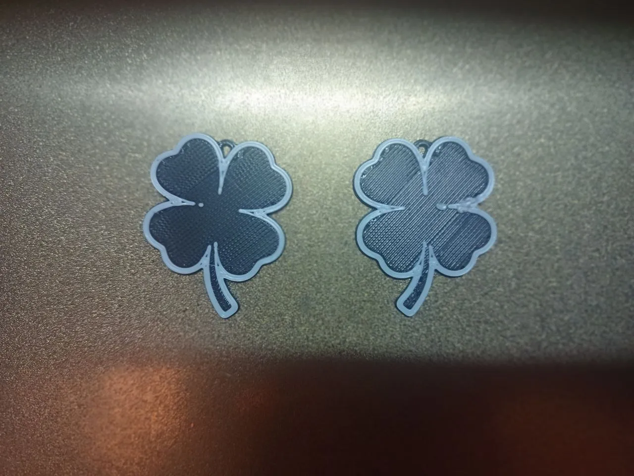 Earrings -4 leaf clover -Pendientes Trevol 4 hojas view 2