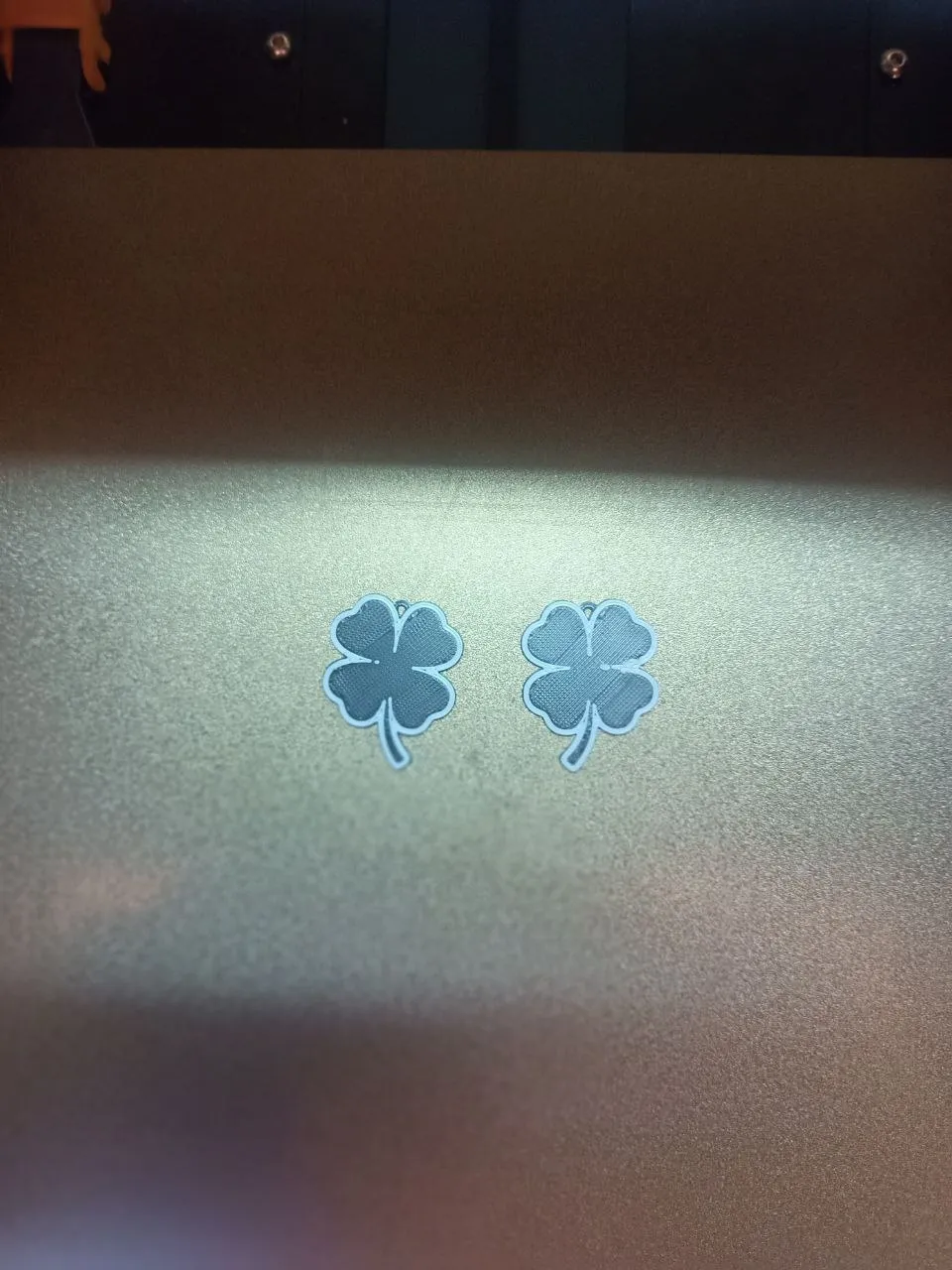 Earrings -4 leaf clover -Pendientes Trevol 4 hojas view 4