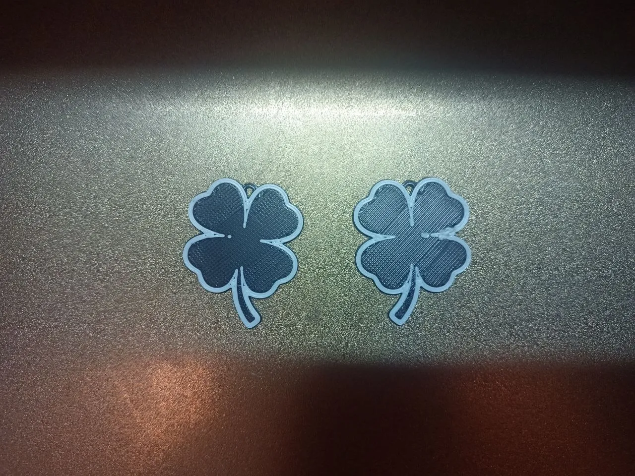 Earrings -4 leaf clover -Pendientes Trevol 4 hojas view 3