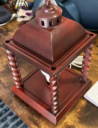 Lithophane 4 pane lantern remix