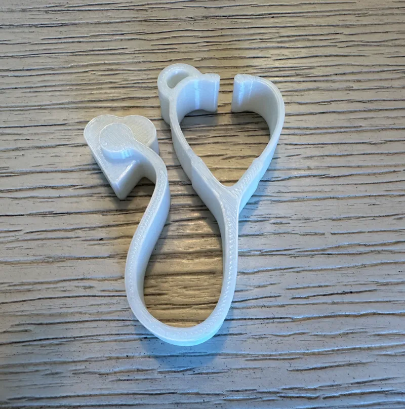 Nurse Stethoscope Keychain