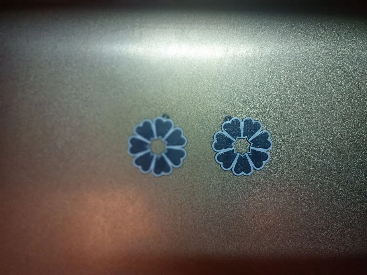Earrings -7 leaf clover -Pendientes Trevol 7 hojas view 3