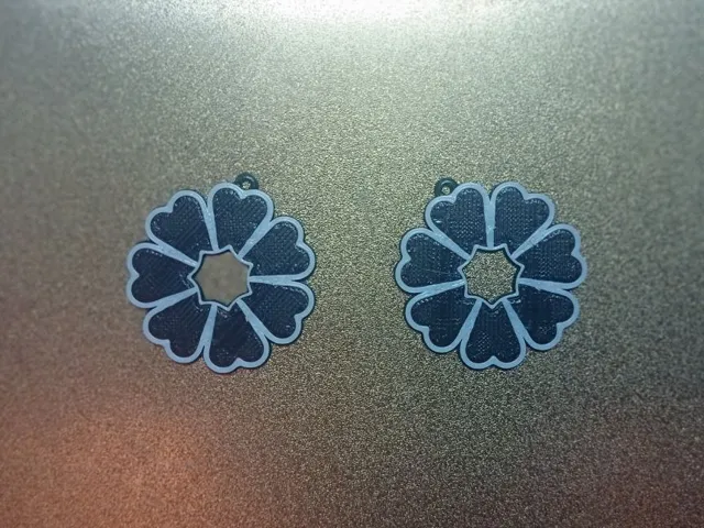 Earrings -7 leaf clover -Pendientes Trevol 7 hojas