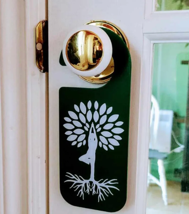 Meditation Yoga - Door Sign 