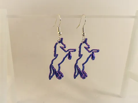 Unicorn Earrings view 3