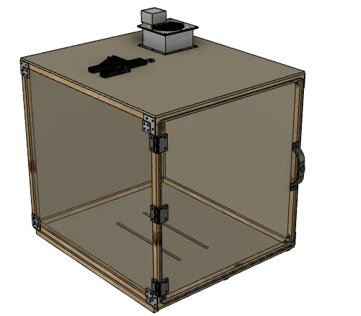 Enclosure Box for 3D printer - wood and 3D prints