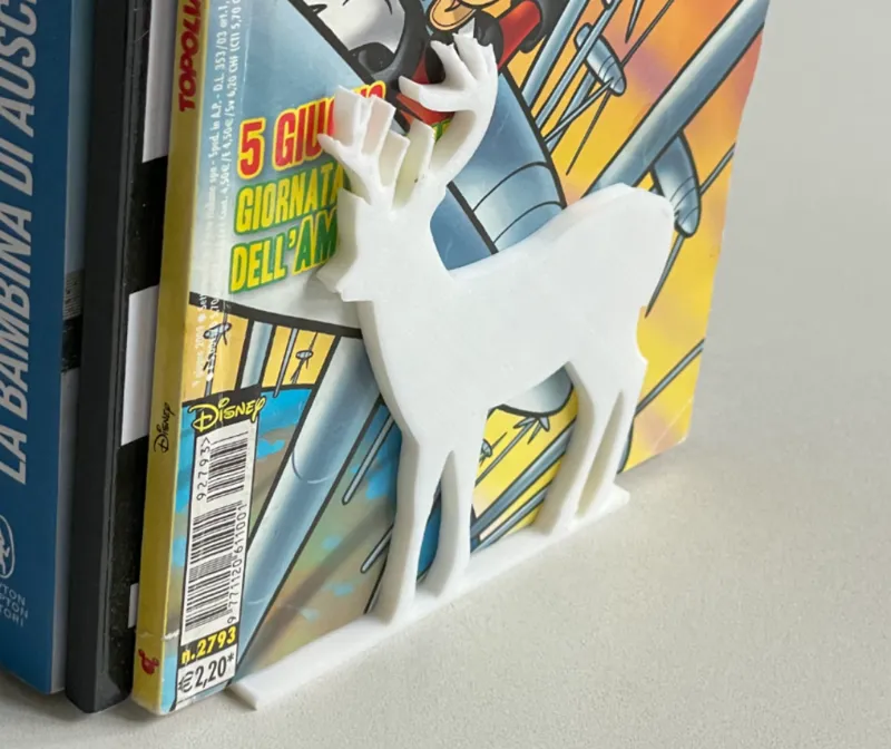 Book holder deer shaped