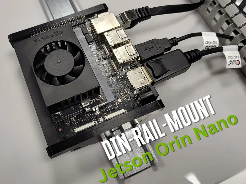 Din-Rail-Mount Nvidia Jetson Orion Nano
