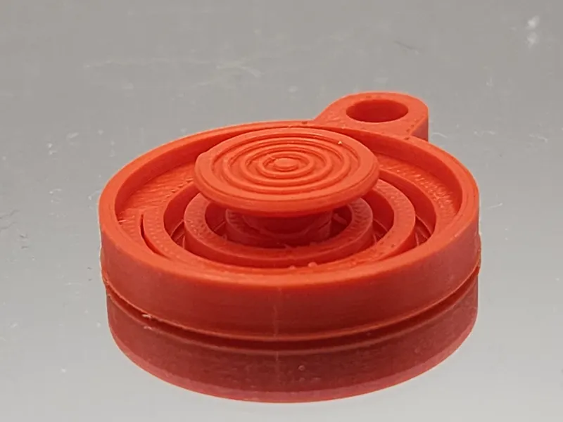 Keychain spring fidget