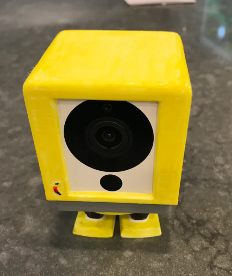 Banana Jr decorations for a Wyze camera