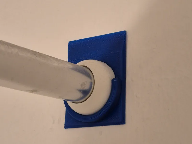 Shower curtain rod holder