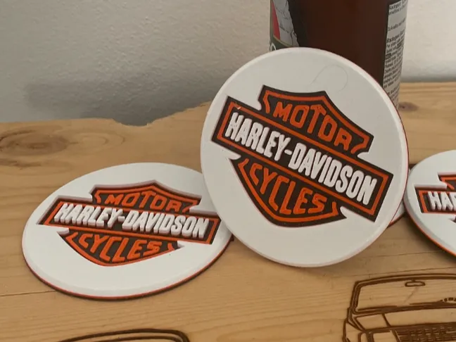 Harley Davidson Beer Coaster