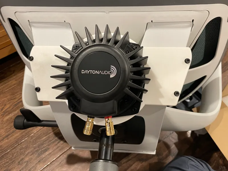 Dayton Audio Bass Shaker Mount - Steelcase Karman