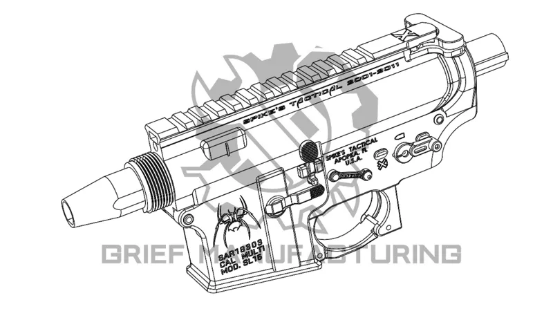 少女前綫 cos ST-AR15 UPPER&LOWWER For CYMA GelBlaster