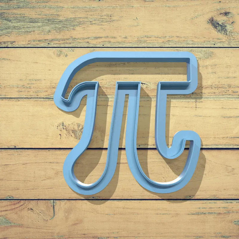 Pi Cookie cutter