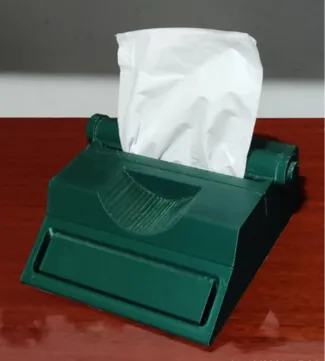 Typewriter Tissue Box Cover 