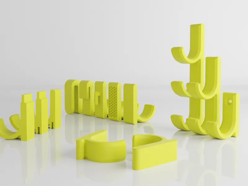 122x Wall hooks (10mm-60mm)