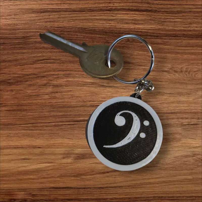 Keychain bass clef