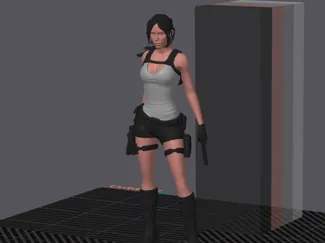 Lara croft 4 colors 1 ams