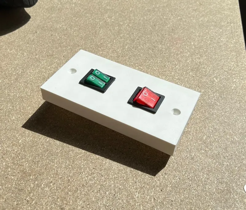 Workshop bench power switch case