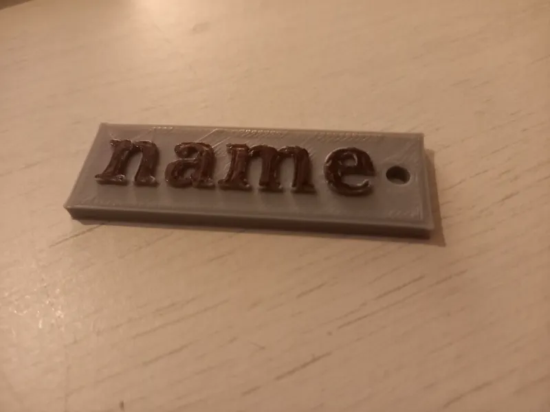 Name Plate Keychain