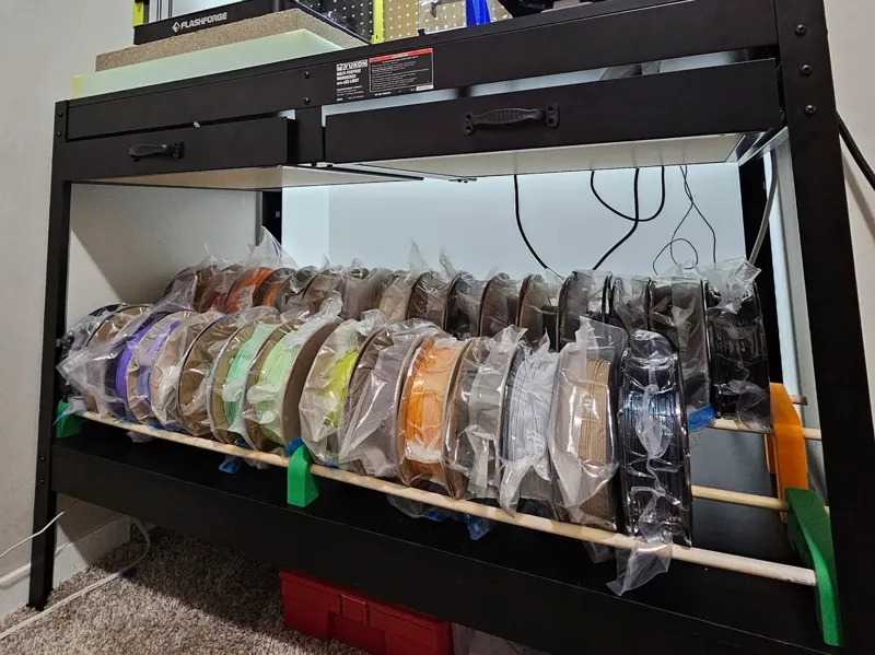 Customizable Filament Rack Support | Tall Remix