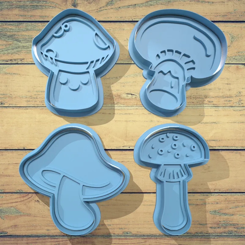Mushroom Cookie Cutter Set
