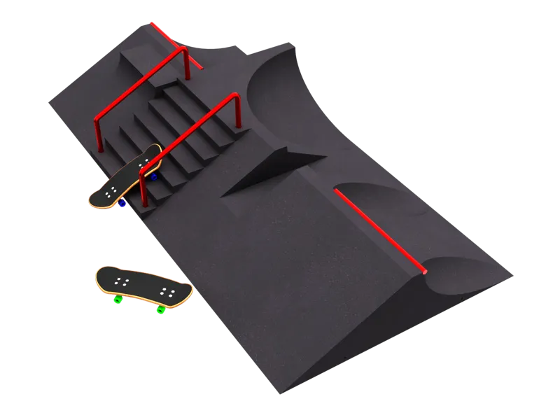 Fingerboard Ramps Set - Connect & Customize Park