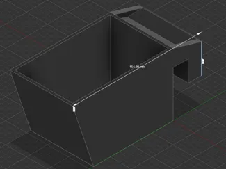 Box for hanging, 18mm gap 