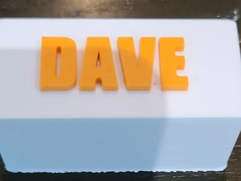 Dave on a cube
