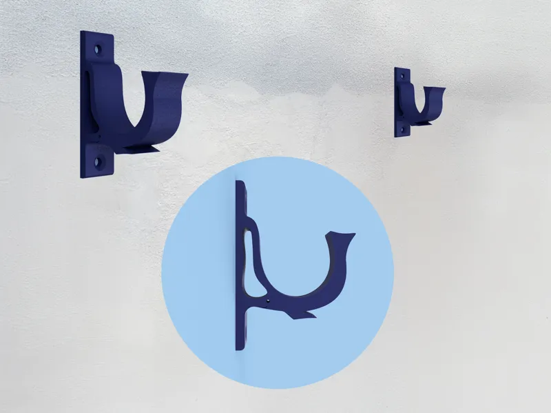 Fishing rod hanger - Fish design