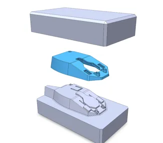 Bambu mouse - pcb coverplate inection moldable