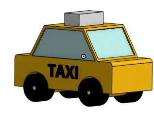 Low-Poly Blocky car V6