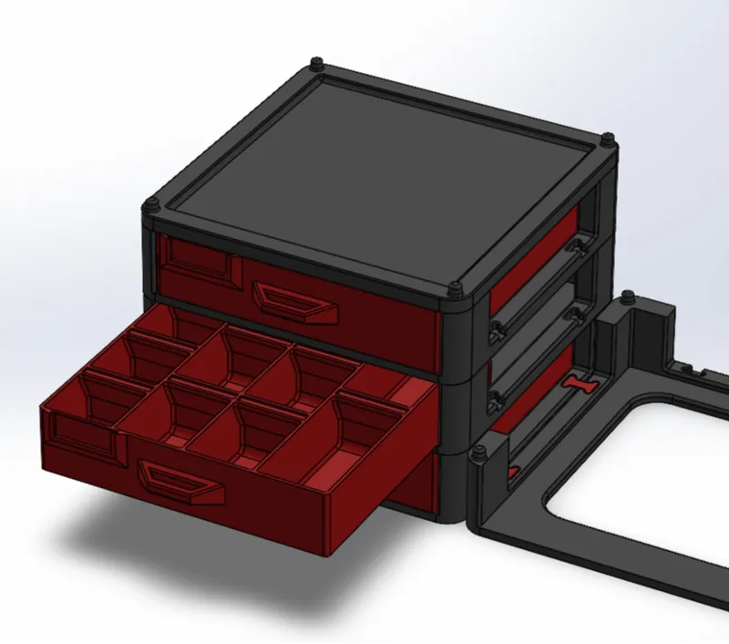 Stackable drawer/organizer for screws/tools/parts