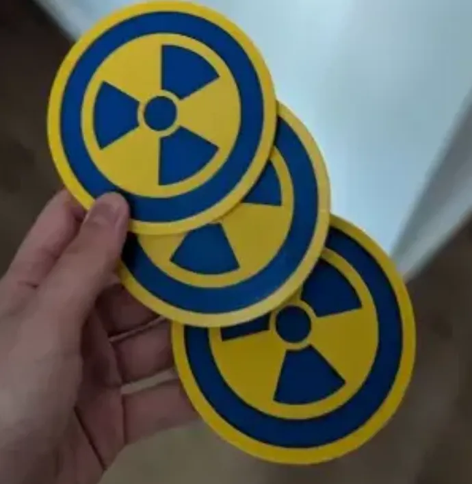 Nuclear - Fallout coaster for drinks