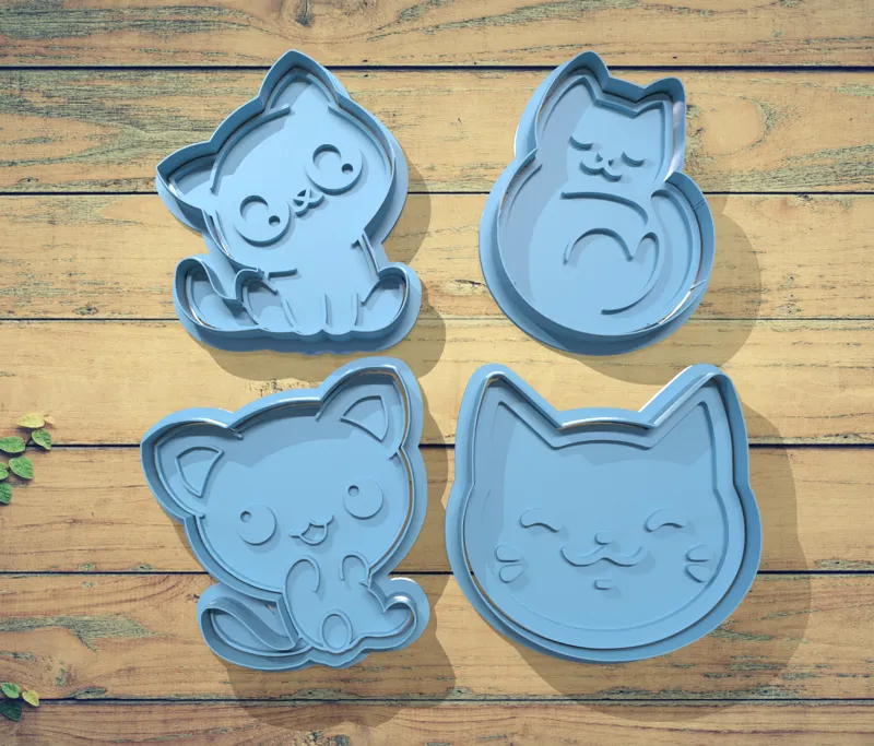 Cat Cookie Cutter Set