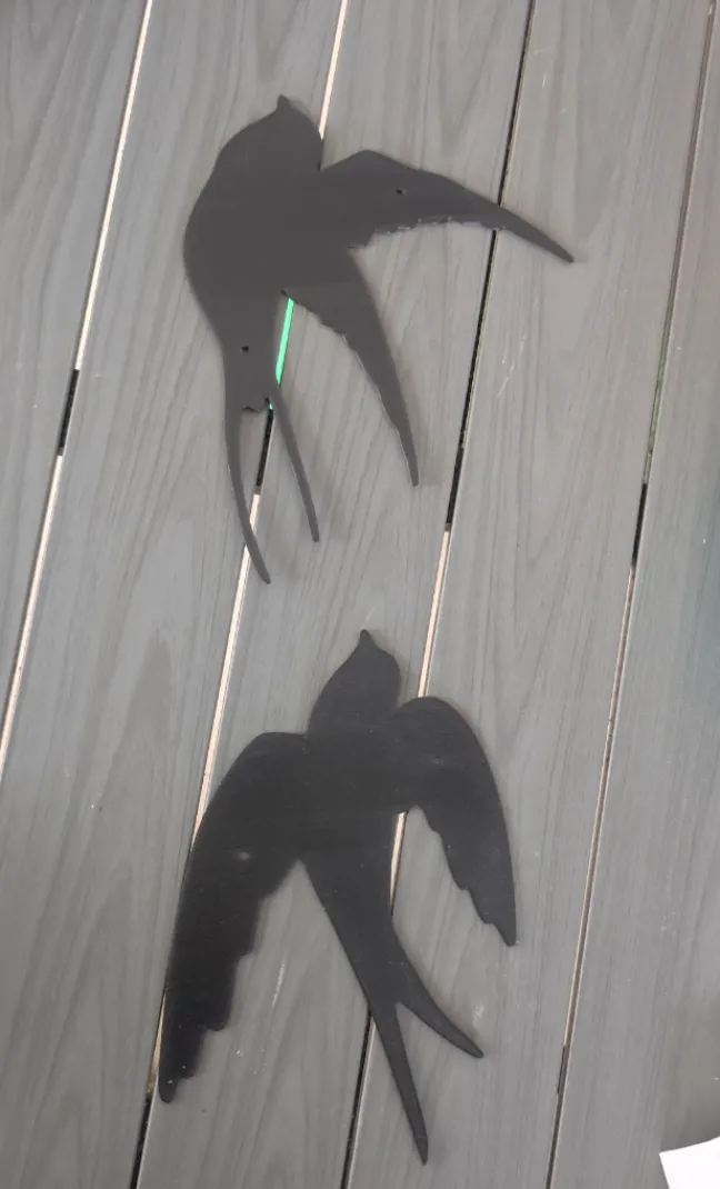 Flat bird hirondelle