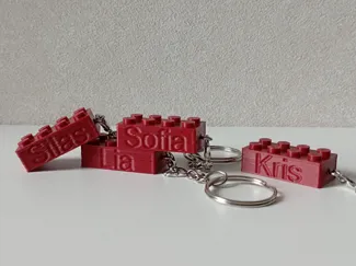 Brick with name and Keychain Generator (Opescad)