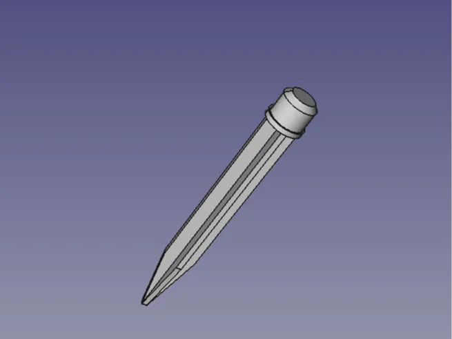 Solcelle lampe pløk/spyd