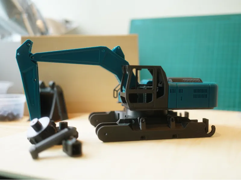 Custom Body Kit for ProfessorBoots DIYRC Excavator