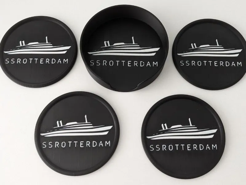 ss Rotterdam Coaster & Coaster Holder