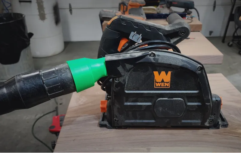 WEN Tracksaw Dust Shoot redirection