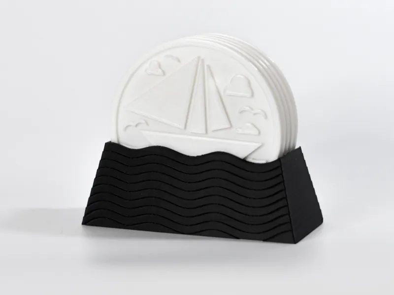 Sailing Coaster with Wave Holder