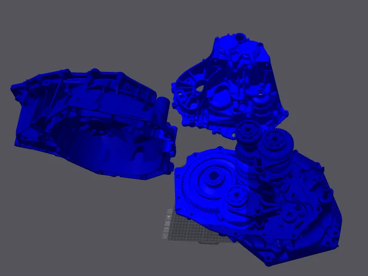 full size gearbox with and without gears