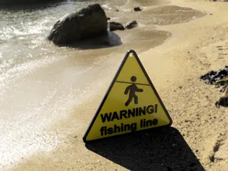 fishing warning sign