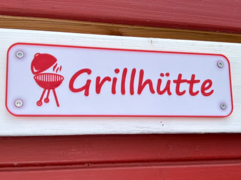 Grill hut sign