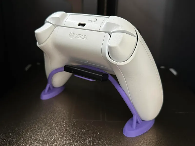 Xbox controller stand with a small shelf