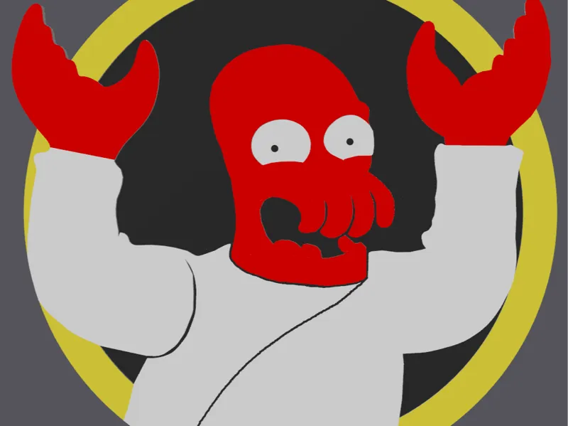 Zoidberg Coasters (x2)