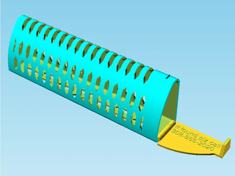 Easy print customizable glasses case